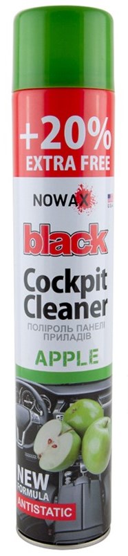 Nowax Black Cockpit Cleaner Apple Dashboard Polish, 750 mL