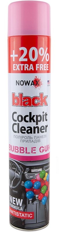Nowax Black Cockpit Cleaner Bubble Gum Dashboard Polish, 750 mL