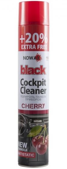 Nowax Black Cockpit Cleaner Cherry Dashboard Polish, 750 mL