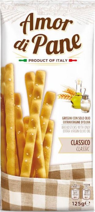 Helcom Amor di Pane Classic Breadsticks, 125 g