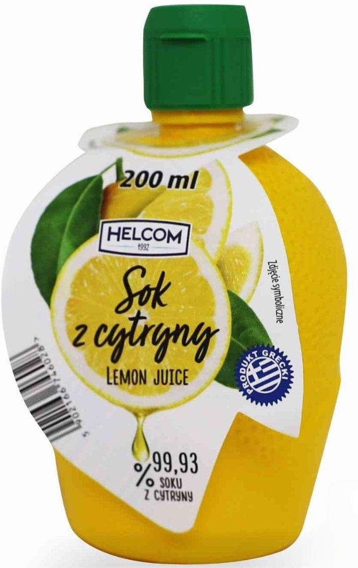 Helcom Lemon Concentrated Juice 99.93%, 200 mL