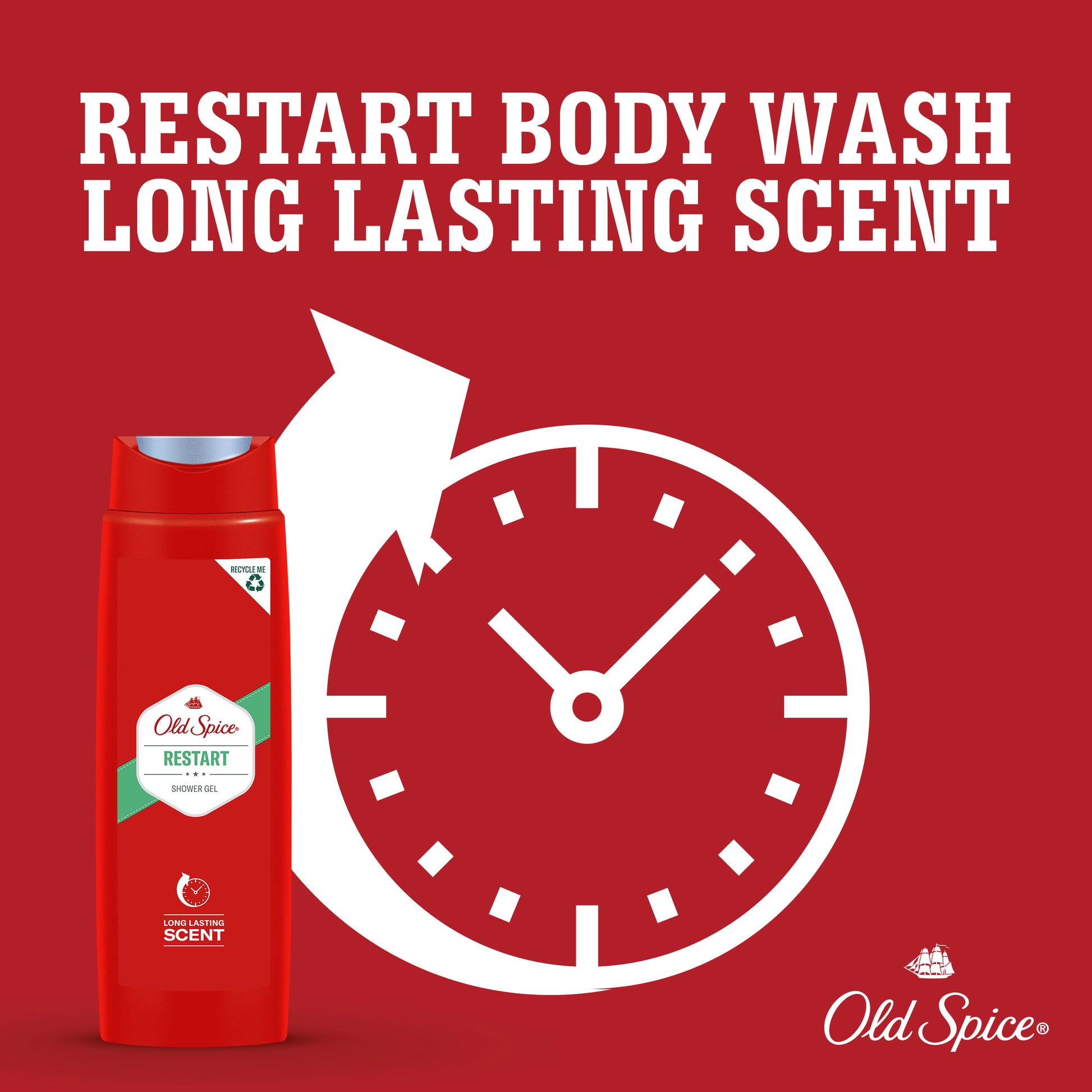 Old Spice Restart Shower Gel, 400 mL - Image 3