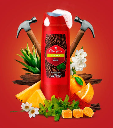 Old Spice Timber Shower Gel, 400 mL - Image 2