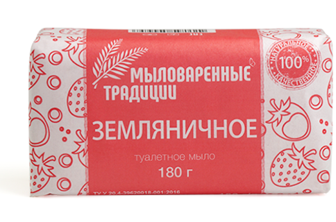 Mylovarni Tradytsii Wild Strawberry Bar Soap, 180 g