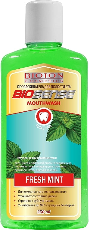 Bioton Cosmetics Fresh Mint Mouthwash, 250 mL