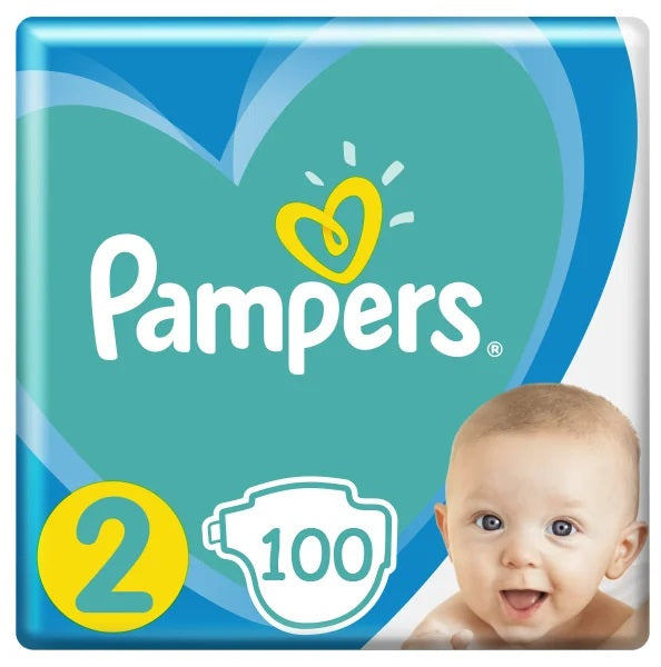 Pampers Active Baby Size 2 (Mini) Baby Diapers, 100 pcs, 3-6 kg