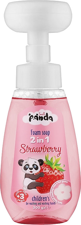 Small Panda Strawberry 2-in-1 Kids' Foaming Hand Soap, 300 g