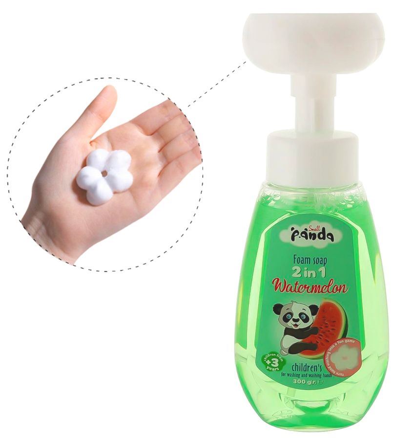 Small Panda Watermelon 2-in-1 Kids' Foaming Hand Soap, 300 g - Image 2