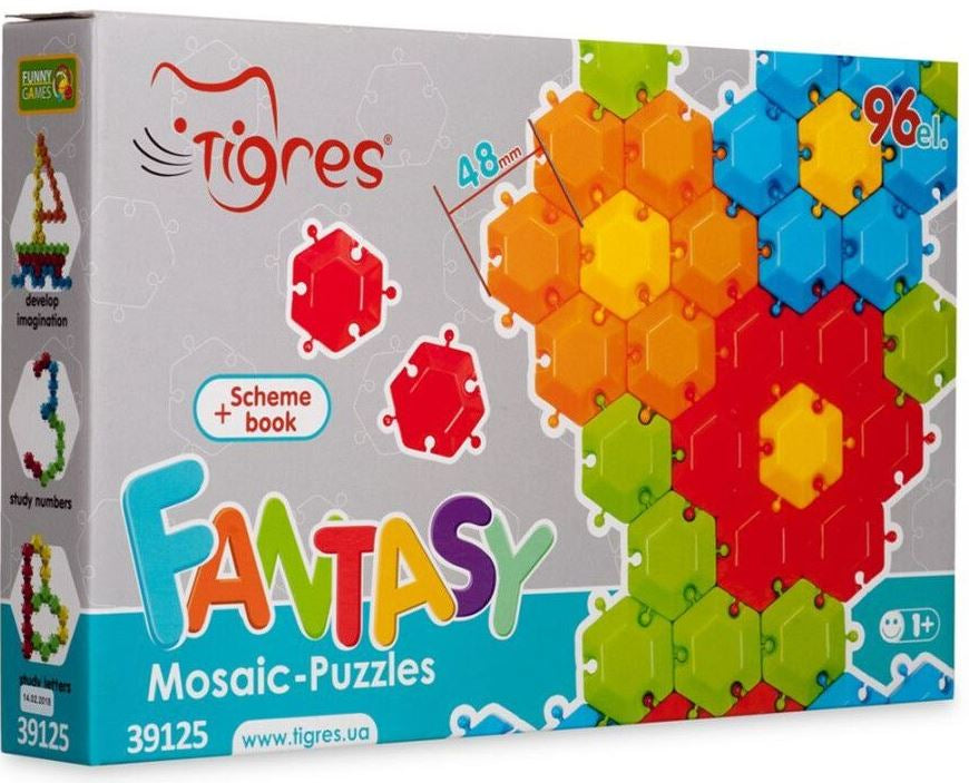 Tigres Fantasy 39125 Mosaic Puzzle, 96 Pieces