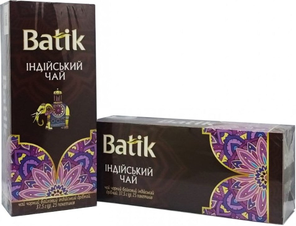 Batik Indian Black Tea, 25 Tea Bags, 37.5 g