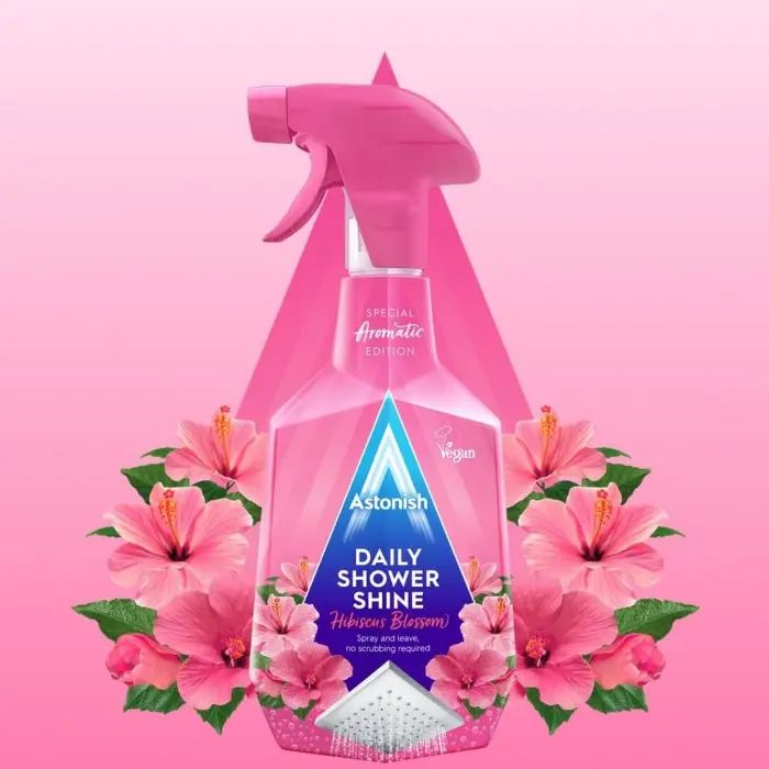 Astonish Hibiscus Blossom Shower Cleaner Spray, 750 mL - Image 2
