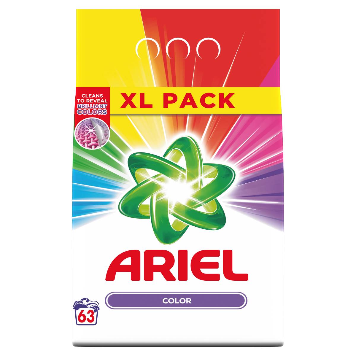 Ariel Color Laundry Detergent Powder, 63 Loads, 4.725 kg