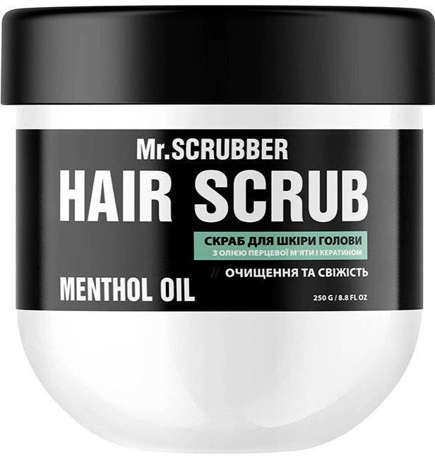 Mr. Scrubber Menthol Oil Hair & Scalp Scrub, 250 g