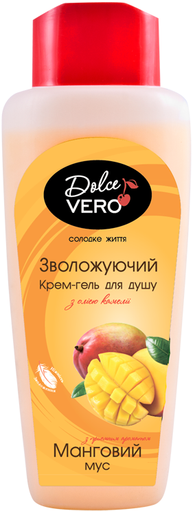 Dolce Vero Mango Mousse Shower Cream Gel, 330 mL