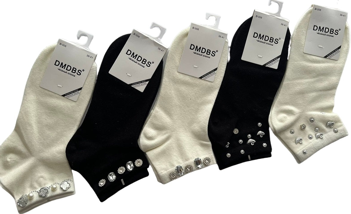 DMDBS D:006 Women's Low-Cut Socks, Size 36-41