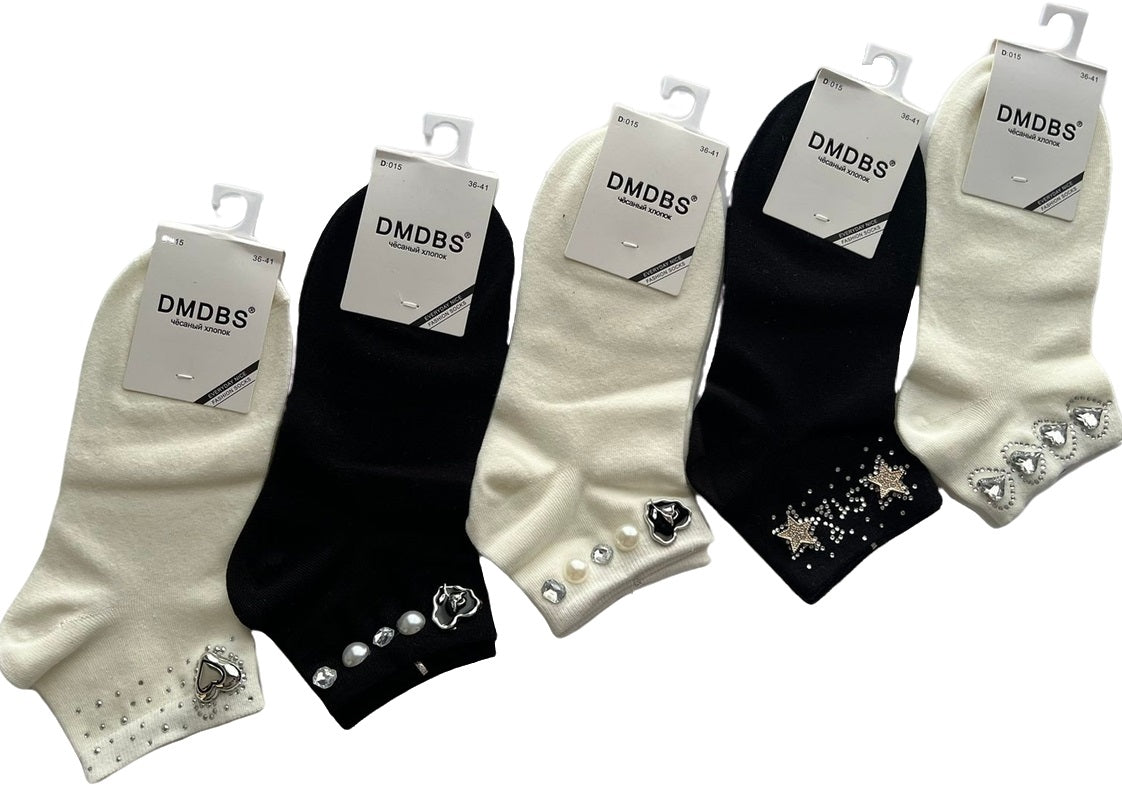 DMDBS D:015 Women's Low-Cut Socks, Size 36-41