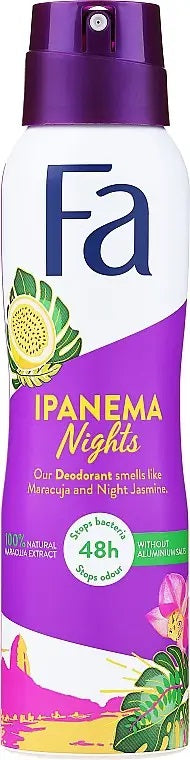 Fa Ipanema Nights Passion Fruit & Jasmine Deodorant Spray, 150 mL