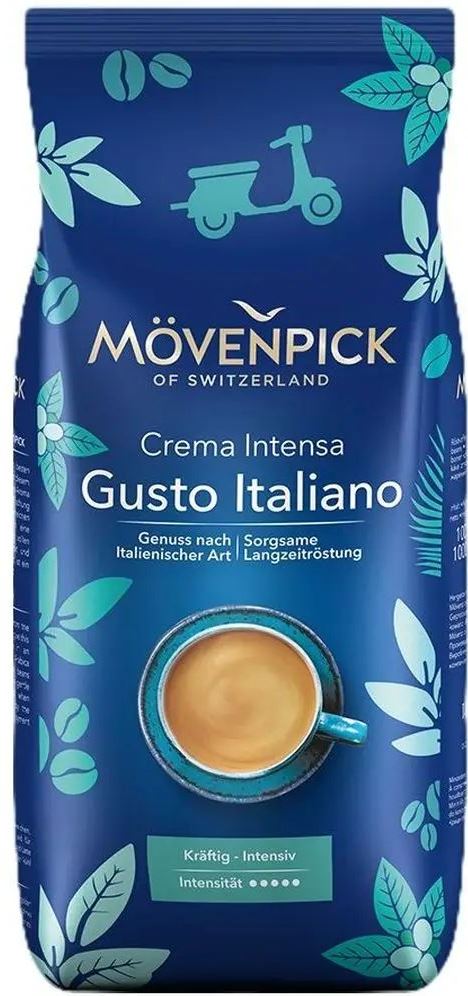 Mövenpick Gusto Italiano Whole Bean Coffee, 1 kg