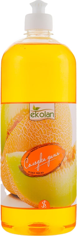 Ekolan Sweet Melon Liquid Hand Soap with Push-Pull Cap, 1000 g