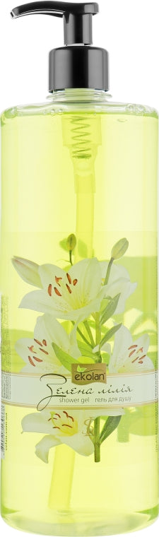 Ekolan Green Lily Shower Gel with Pump, 1000 g