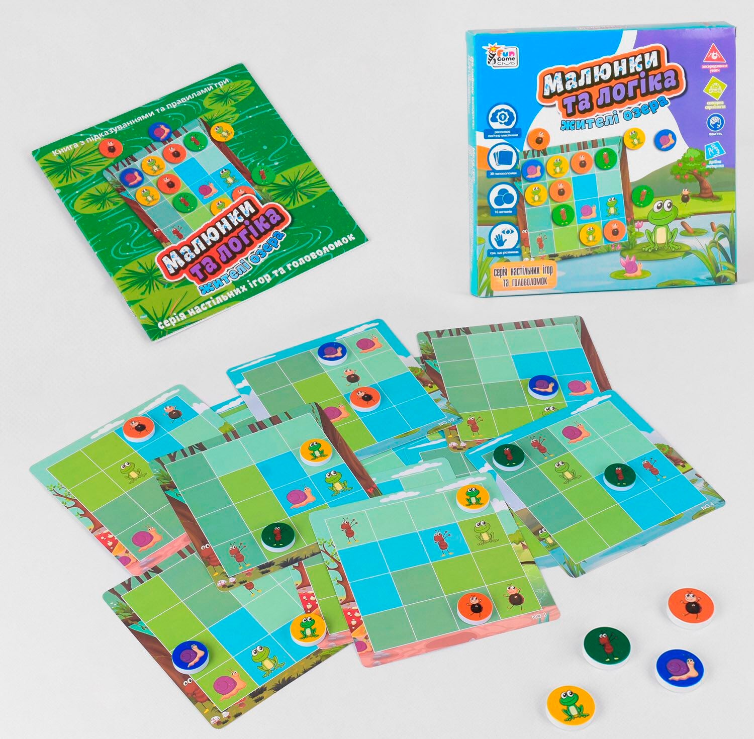 4 Fun Game Club Lake Residents UKB-B0030 Pictures & Logic Board Game