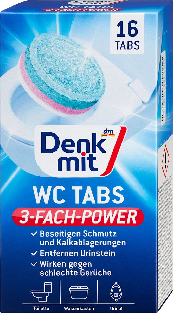 Denkmit WC Cleaning Tablets, 16 x 25 g