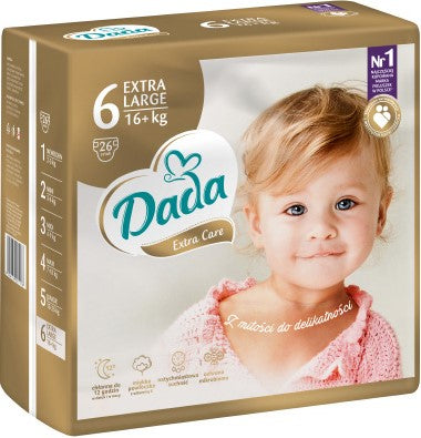 Dada Extra Care GOLD (6) Extra Large Baby Diapers, 26 pcs, 16+ kg