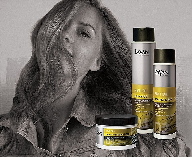 Kayan Professional Rich Oil Shampoo for Dry & Damaged Hair, 400 mL - Image 2