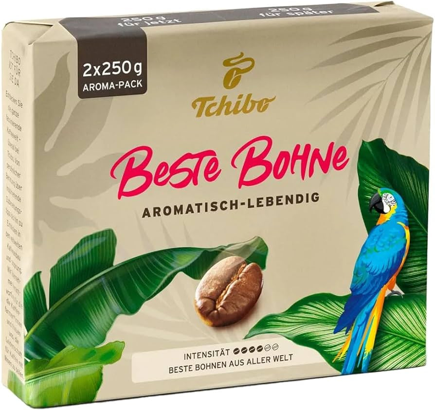 Tchibo Best Bean Ground Coffee, 250 g (Price per 1 Pack)