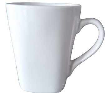 S&T 13625-02 White Ceramic Cup, 250 mL