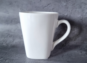 S&T 13625-02 White Ceramic Cup, 250 mL - Image 2
