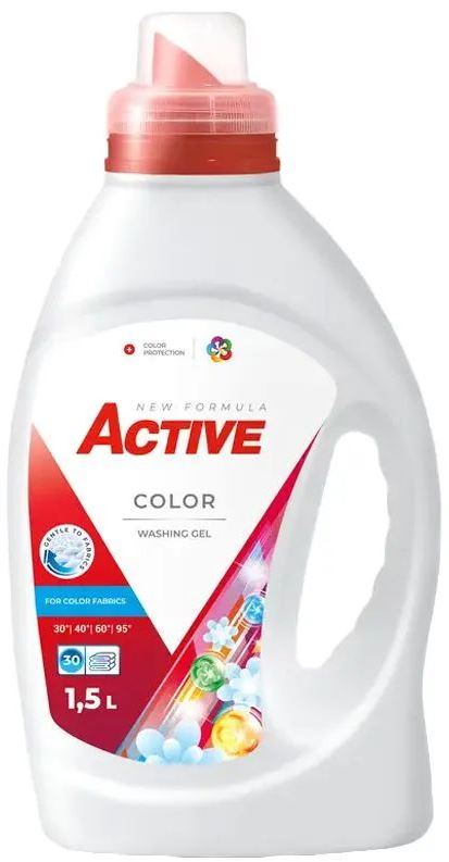 Active Color Laundry Detergent Gel, 30 Loads, 1.5 L