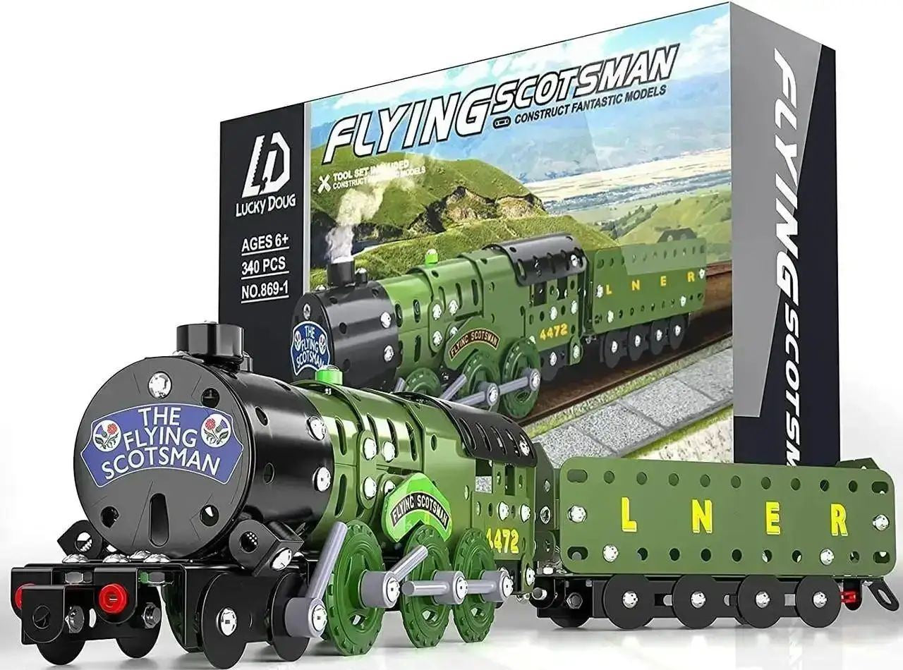 Aole Gainian 869-1 Military Armored Train Metal Construction Set, 340 Pieces