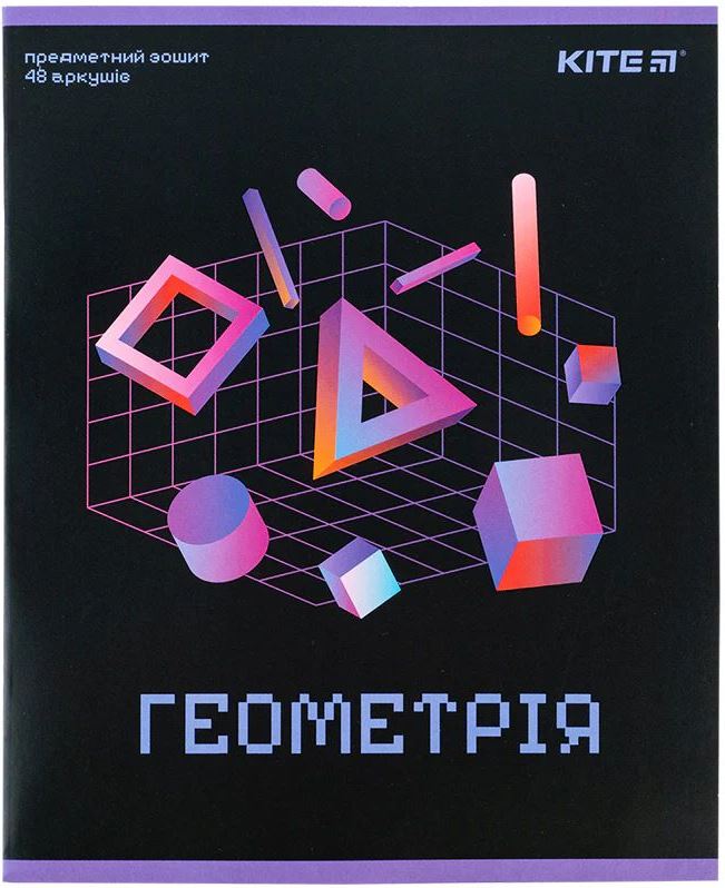 Kite Geometry Subject Grid Notebook, 48 Sheets