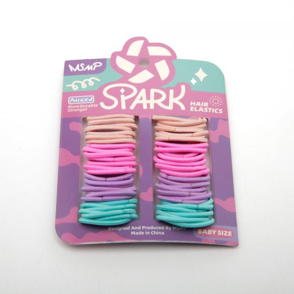 Kids' Seamless Hair Ties 6-4888/4889/4890, 2.2 cm, 55 pcs