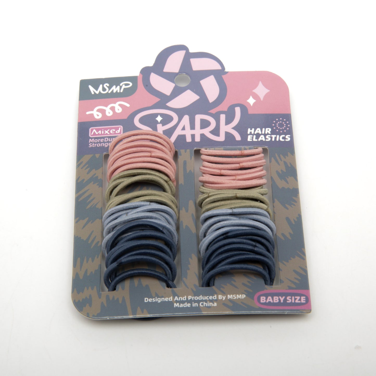 Kids' Seamless Hair Ties 6-4888/4889/4890, 2.2 cm, 55 pcs - Image 3