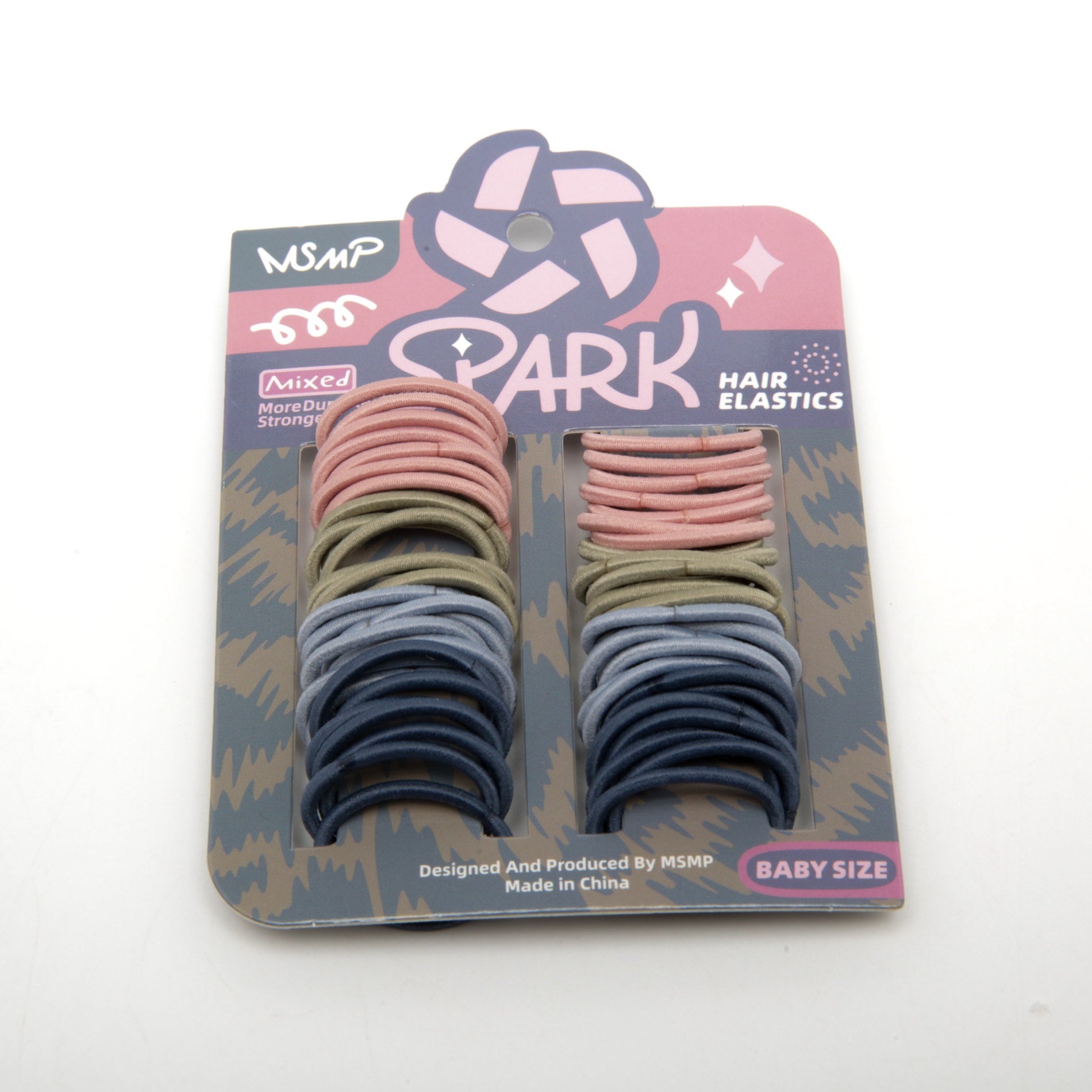 Kids' Seamless Hair Ties 6-4888/4889/4890, 2.2 cm, 55 pcs - Image 3