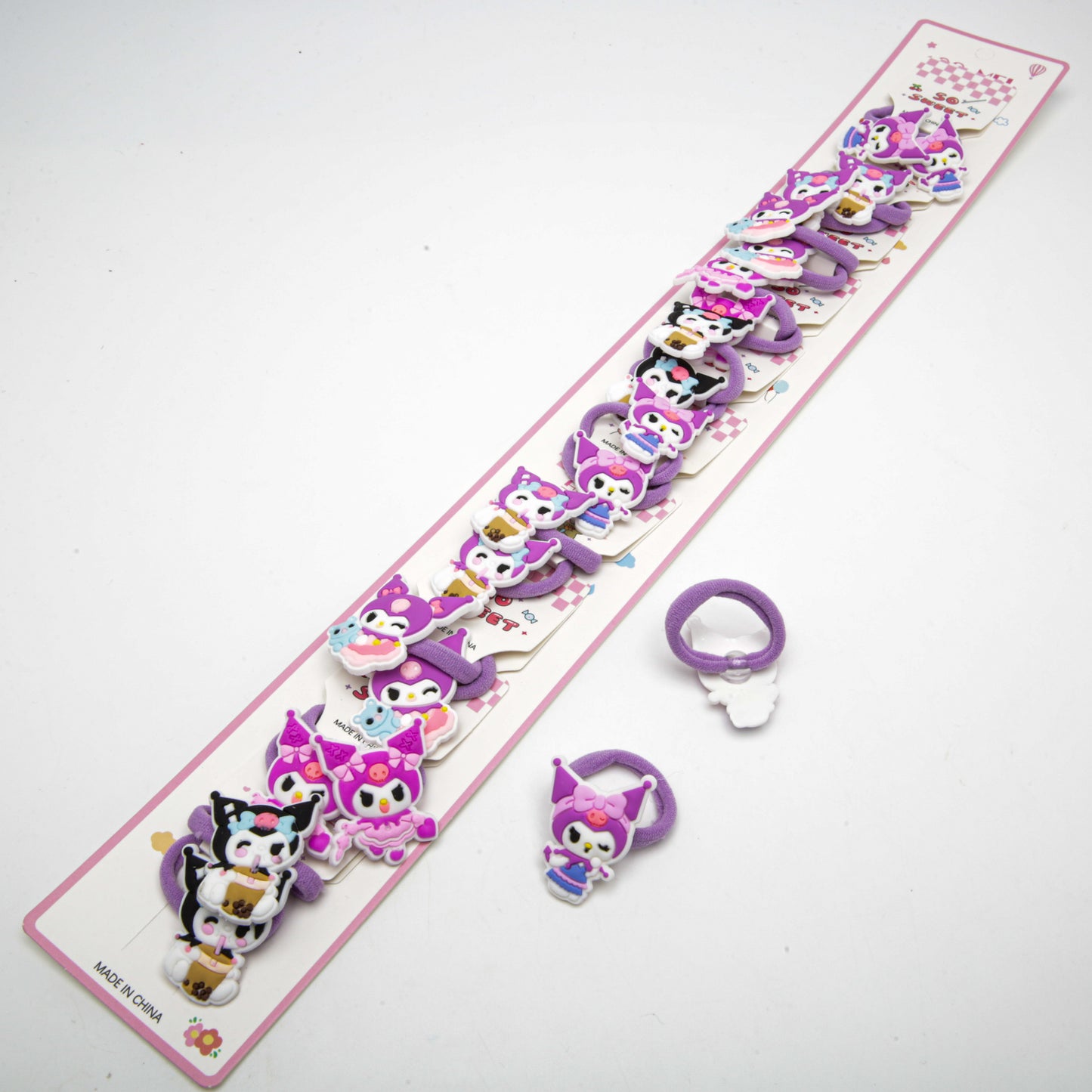 Kids' Kuromi Hair Ties 6-5687, 2 pcs, 3.4 x 2.5 cm