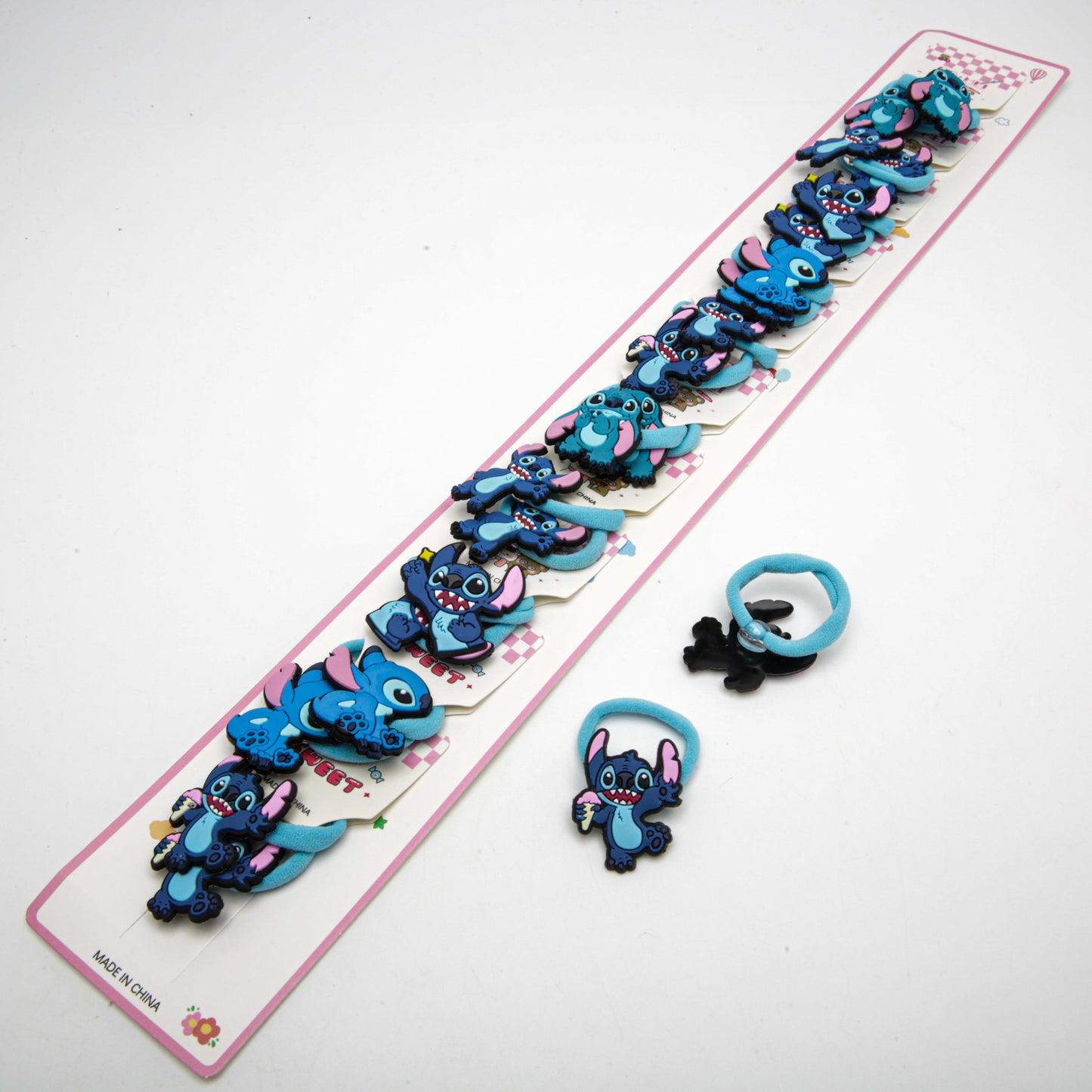 Kids' Silicone Stitch Hair Ties 6-5690, 2 pcs, 3 x 2.8 cm