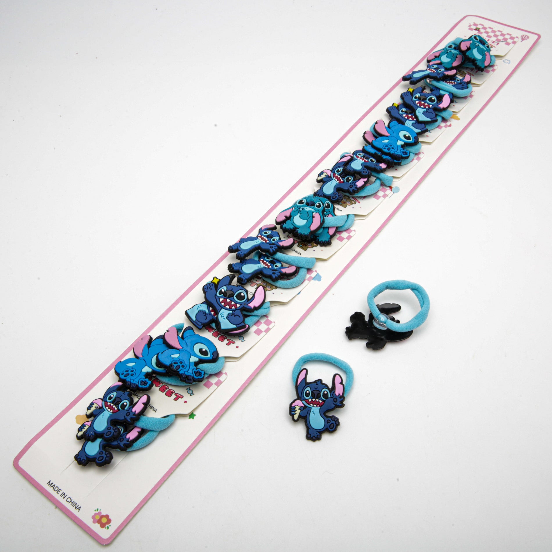 Kids' Silicone Stitch Hair Ties 6-5690, 2 pcs, 3 x 2.8 cm