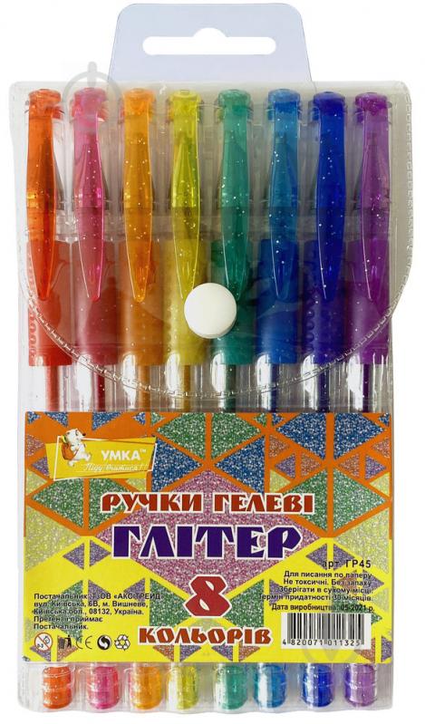 Umka GR45 Glitter Gel Pen Set, 8 Colors