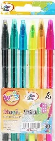 Beifa 934-6 Ballpoint Pen Set, 6 Colors