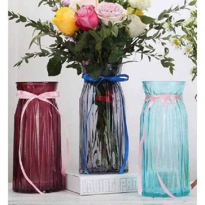 VIVA Comet 6841704 Blue Glass Vase, 25 cm - Image 2