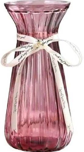 VIVA Maeve 6841717 Purple-Red Glass Vase, 30 cm