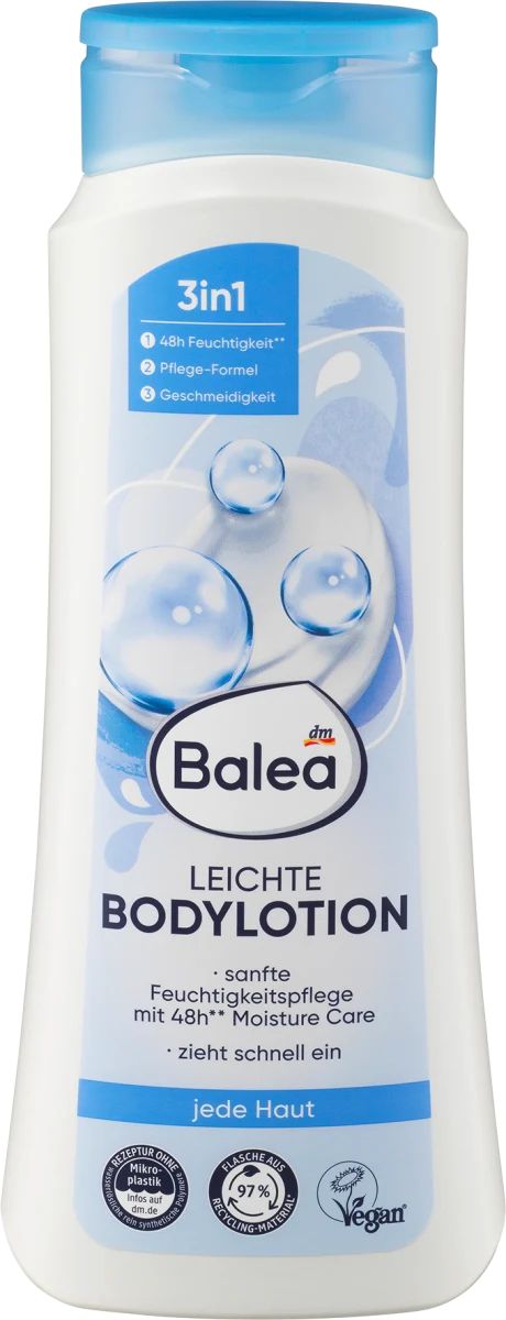 Balea Light 3-in-1 Body Lotion, 400 mL