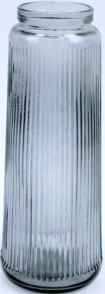 VIVA Nordic 6841691 Grey Glass Vase, 30 cm