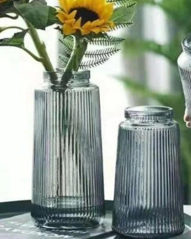 VIVA Nordic 6841691 Grey Glass Vase, 30 cm - Image 2