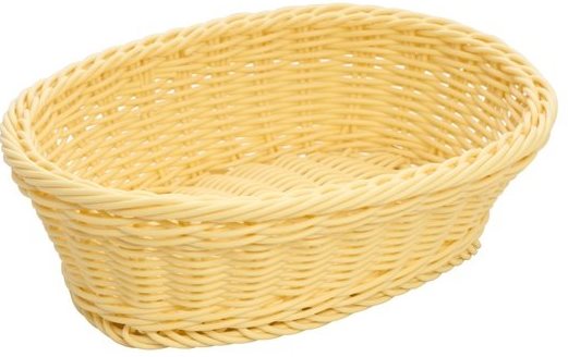 Empire EM9784 Oval Woven Plastic Bread Basket, 250 x 200 mm
