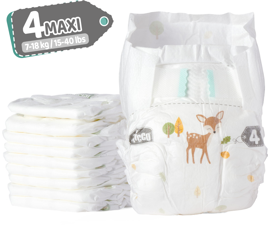 Chicco Airy Ultra Fit & Dry Size 4 Baby Diapers, 7-18 kg, 38 pcs - Image 2