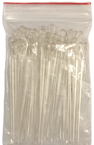 Drop-Shaped Plastic Skewers, 50 pcs